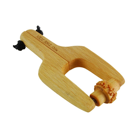 Wooden Mini Roller - Embossed Flower Pattern 5mm in wooden Roller Handle