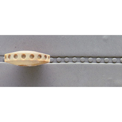 Wooden Finger Roller - Dots 8mm in clay