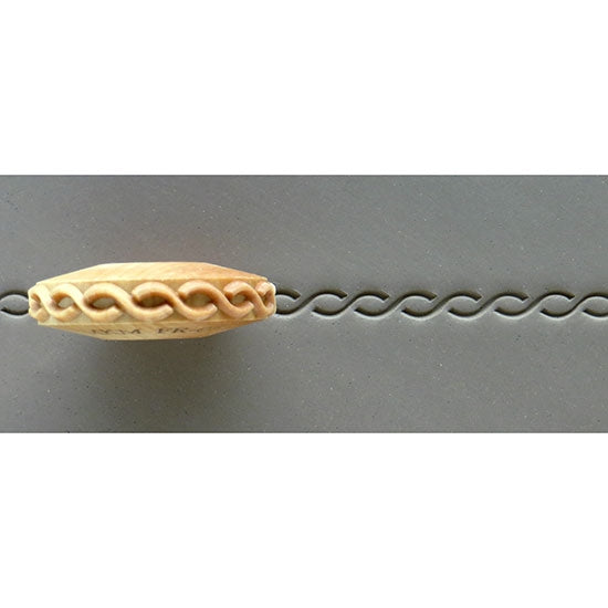 Wooden Finger Roller - Twine 8mm in clay