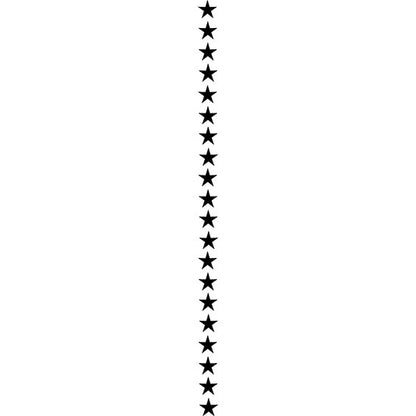 Wooden Finger Roller - Stars 8mm design