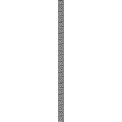 Wooden Finger Roller - Greek Key Square 8mm design