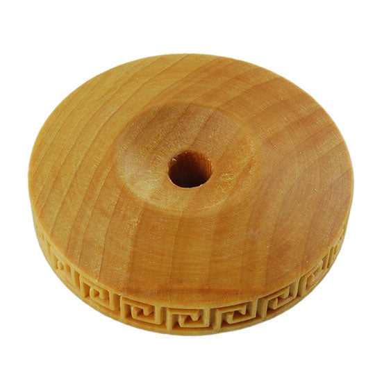 Wooden Finger Roller - Greek Key Square 8mm