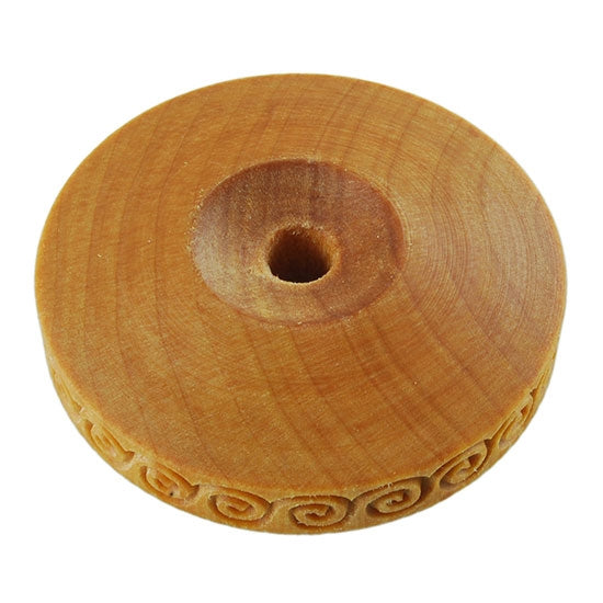 Wooden Finger Roller - Greek Key Spiral 8mm