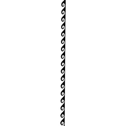 Wooden Finger Roller - Waves 8mm design