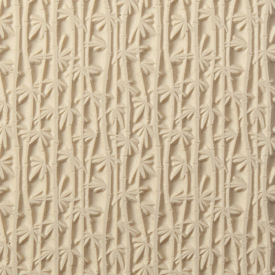 Texture Tile - Bamboo. Beige Texture Tiles are flexible, washable and can be used with any soft clay. Spritz with CoolSlip or dust on Dry Powder Release for stick-free impressions when using metal clay and polymer clay.