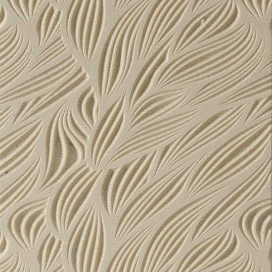 Texture Tile - Seaweed Symphony. Beige Texture Tiles are flexible, washable and can be used with any soft clay. Spritz with CoolSlip or dust on Dry Powder Release for stick-free impressions when using metal clay and polymer clay.