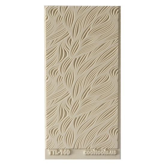 Texture Tile - Seaweed Symphony. Beige Texture Tiles are flexible, washable and can be used with any soft clay. Spritz with CoolSlip or dust on Dry Powder Release for stick-free impressions when using metal clay and polymer clay.