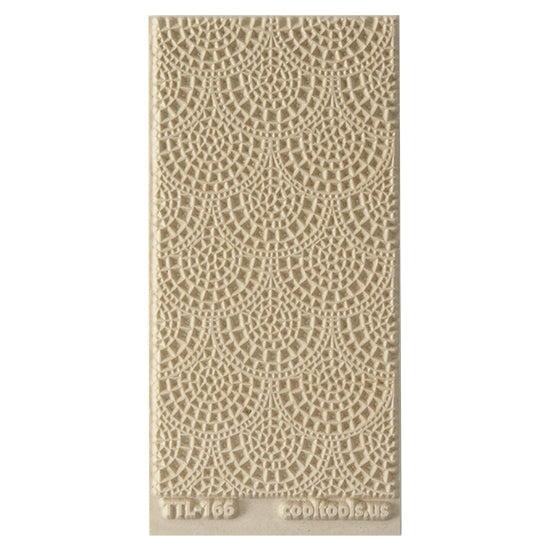 Texture Tile - Mosaic Mantra. Beige Texture Tiles are flexible, washable and can be used with any soft clay. Spritz with CoolSlip or dust on Dry Powder Release for stick-free impressions when using metal clay and polymer clay.