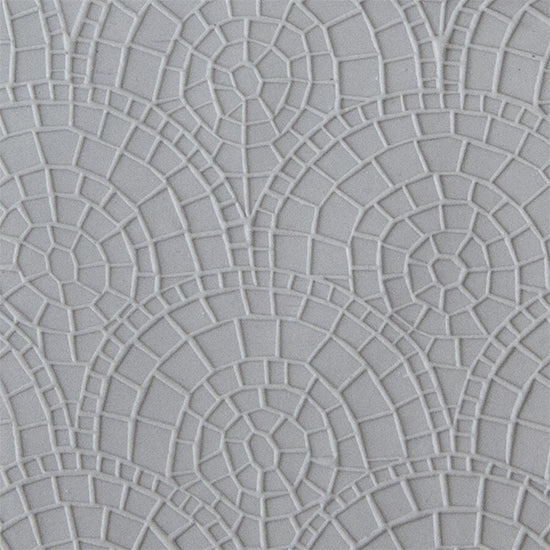 Texture Tile - Mosaic Mantra Fineline sample rolled into clay