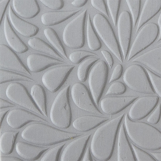 Texture Tile - Fern Gully Embossed sample rolled into clay