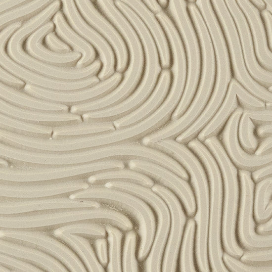 Texture Tile - Thumb Print. Beige Texture Tiles are flexible, washable and can be used with any soft clay. Spritz with CoolSlip or dust on Dry Powder Release for stick-free impressions when using metal clay and polymer clay.