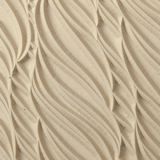 Texture Tile - Tight Rope. Beige Texture Tiles are flexible, washable and can be used with any soft clay. Spritz with CoolSlip or dust on Dry Powder Release for stick-free impressions when using metal clay and polymer clay.