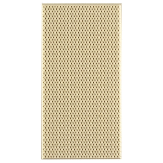 Texture Tile - Small Dot Grid Embossed. Beige Texture Tiles are flexible, washable and can be used with any soft clay. Spritz with CoolSlip or dust on Dry Powder Release for stick-free impressions when using metal clay and polymer clay.