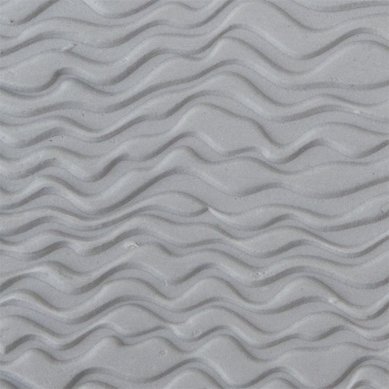 Texture Tile - Tidelines sample rolled into clay