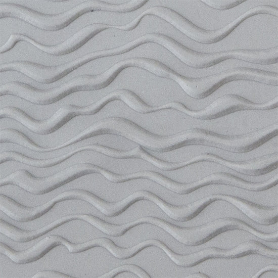 Texture Tile - Tidelines Embossed sample rolled into clay