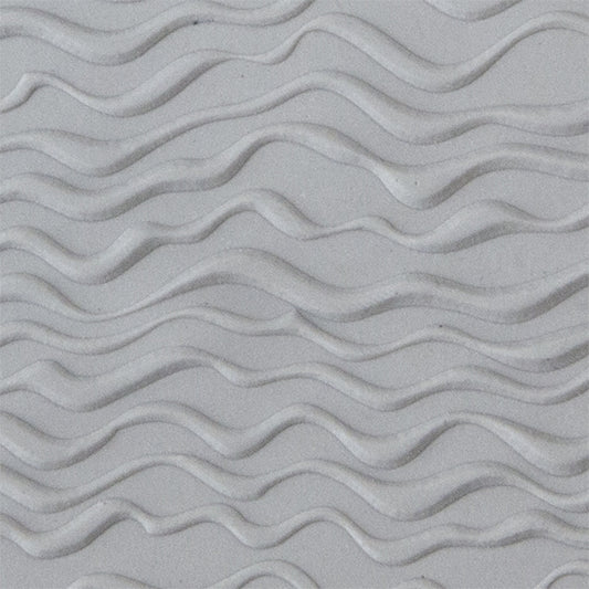 Texture Tile - Tidelines Embossed sample rolled into clay