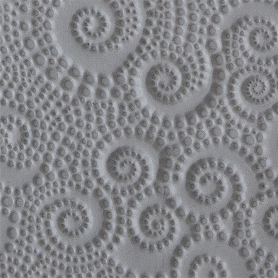 Texture Tile - Connect the Dots sample rolled into clay