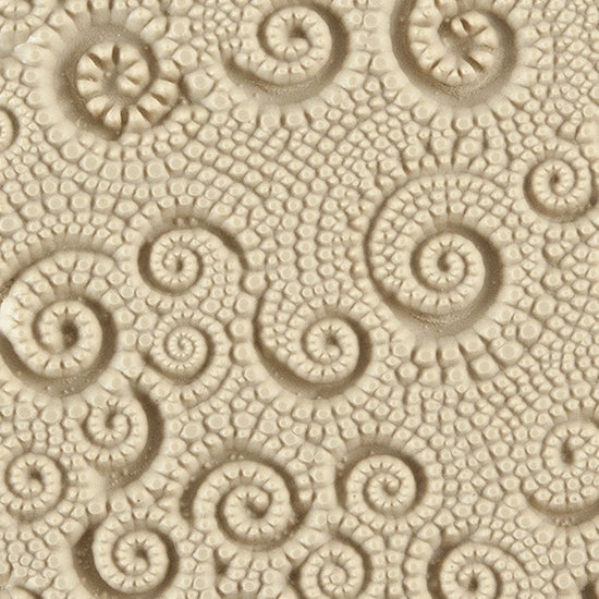 Texture Tile - Connect the Dots. Beige Texture Tiles are flexible, washable and can be used with any soft clay. Spritz with CoolSlip or dust on Dry Powder Release for stick-free impressions when using metal clay and polymer clay.