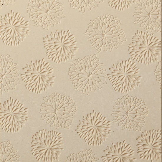 Texture Tile - Mome Raths Embossed. Beige Texture Tiles are flexible, washable and can be used with any soft clay. Spritz with CoolSlip or dust on Dry Powder Release for stick-free impressions when using metal clay and polymer clay.