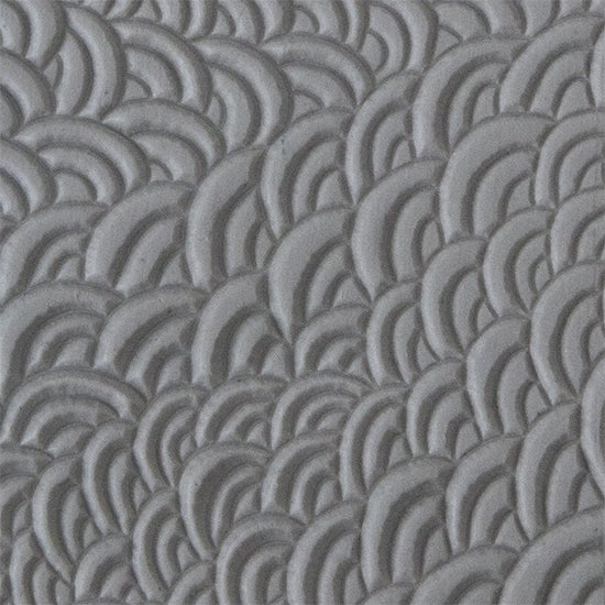 Texture Tile - Scaled sample rolled into clay