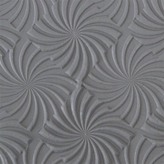 Texture Tile - Twilight Zone sample rolled into clay