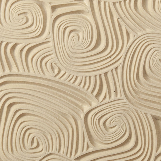 Texture Tile - Lost in Wonderland. Beige Texture Tiles are flexible, washable and can be used with any soft clay. Spritz with CoolSlip or dust on Dry Powder Release for stick-free impressions when using metal clay and polymer clay.