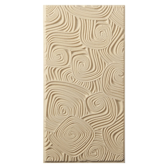 Texture Tile - Lost in Wonderland. Beige Texture Tiles are flexible, washable and can be used with any soft clay. Spritz with CoolSlip or dust on Dry Powder Release for stick-free impressions when using metal clay and polymer clay.