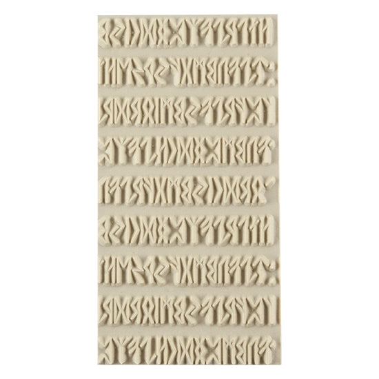 Texture Tile - Cave Writing. Beige Texture Tiles are flexible, washable and can be used with any soft clay. Spritz with CoolSlip or dust on Dry Powder Release for stick-free impressions when using metal clay and polymer clay.