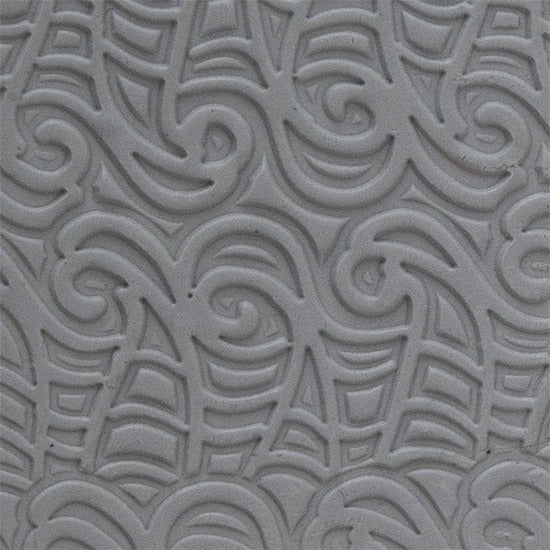 Texture Tile - Aborigine Web sample rolled into clay