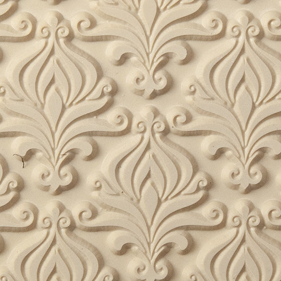 Texture Tile - Blooming Onion. Beige Texture Tiles are flexible, washable and can be used with any soft clay. Spritz with CoolSlip or dust on Dry Powder Release for stick-free impressions when using metal clay and polymer clay.