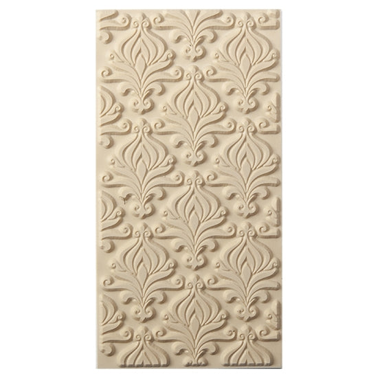 Texture Tile - Blooming Onion. Beige Texture Tiles are flexible, washable and can be used with any soft clay. Spritz with CoolSlip or dust on Dry Powder Release for stick-free impressions when using metal clay and polymer clay.