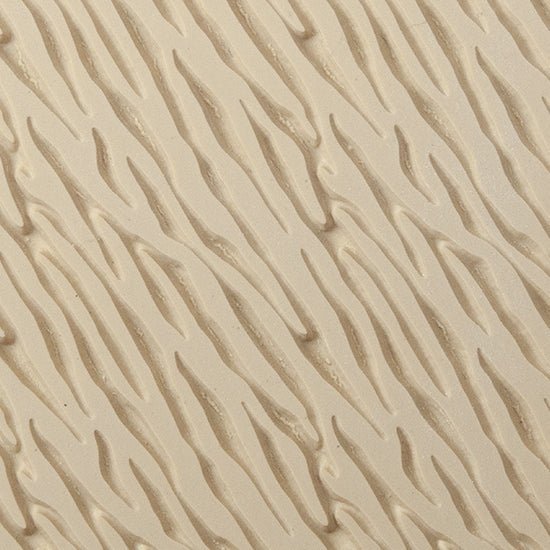 Texture Tile - Zebra. Beige Texture Tiles are flexible, washable and can be used with any soft clay. Spritz with CoolSlip or dust on Dry Powder Release for stick-free impressions when using metal clay and polymer clay.