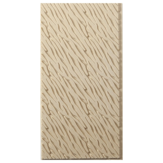 Texture Tile - Zebra. Beige Texture Tiles are flexible, washable and can be used with any soft clay. Spritz with CoolSlip or dust on Dry Powder Release for stick-free impressions when using metal clay and polymer clay.