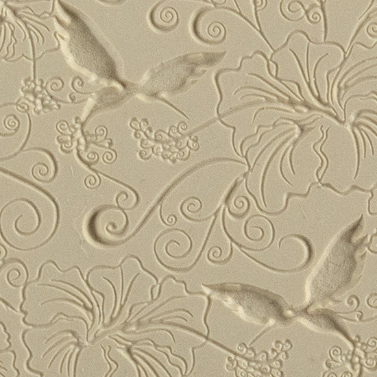 Texture Tile - Sweet Taste of Summer Fineline. Beige Texture Tiles are flexible, washable and can be used with any soft clay. Spritz with CoolSlip or dust on Dry Powder Release for stick-free impressions when using metal clay and polymer clay.