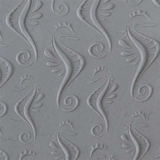 Texture Tile - Dragon of the Sea Fineline sample rolled into clay