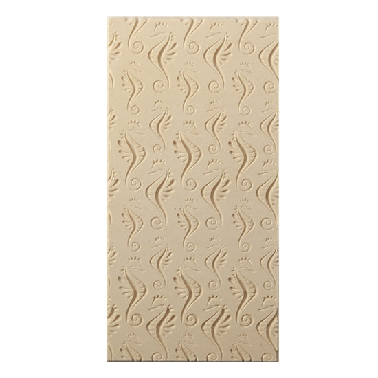 Texture Tile - Dragon of the Sea Fineline. Beige Texture Tiles are flexible, washable and can be used with any soft clay. Spritz with CoolSlip or dust on Dry Powder Release for stick-free impressions when using metal clay and polymer clay.