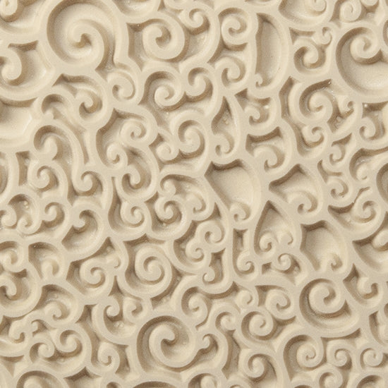 Texture Tile - Sea Foam. Beige Texture Tiles are flexible, washable and can be used with any soft clay. Spritz with CoolSlip or dust on Dry Powder Release for stick-free impressions when using metal clay and polymer clay.