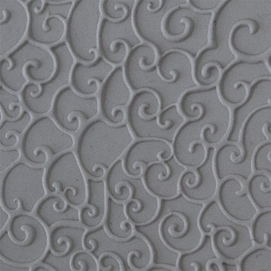 Texture Tile - Sea Foam Embossed sample rolled into clay