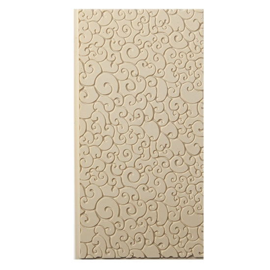 Texture Tile - Sea Foam Embossed. Beige Texture Tiles are flexible, washable and can be used with any soft clay. Spritz with CoolSlip or dust on Dry Powder Release for stick-free impressions when using metal clay and polymer clay.