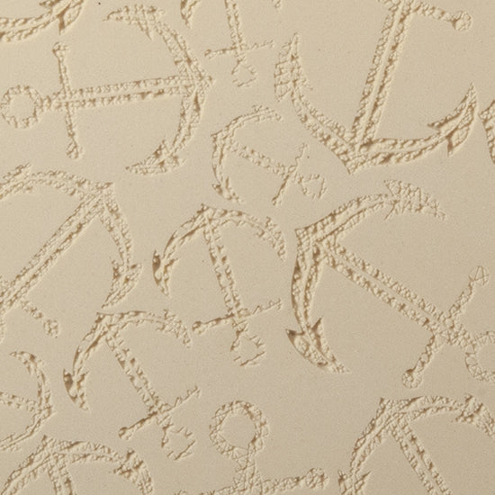 Texture Tile - Anchors Away Fineline. Beige Texture Tiles are flexible, washable and can be used with any soft clay. Spritz with CoolSlip or dust on Dry Powder Release for stick-free impressions when using metal clay and polymer clay.