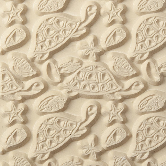 Texture Tile - Beach Party. Beige Texture Tiles are flexible, washable and can be used with any soft clay. Spritz with CoolSlip or dust on Dry Powder Release for stick-free impressions when using metal clay and polymer clay.