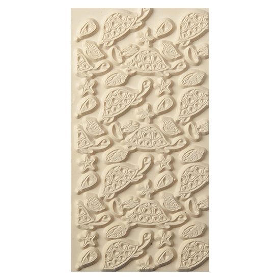 Texture Tile - Beach Party. Beige Texture Tiles are flexible, washable and can be used with any soft clay. Spritz with CoolSlip or dust on Dry Powder Release for stick-free impressions when using metal clay and polymer clay.