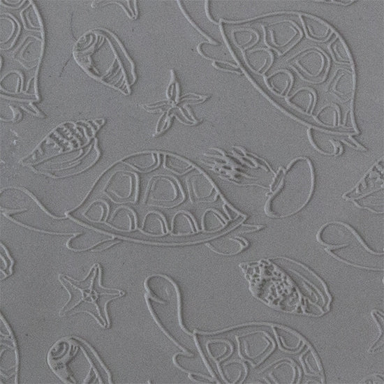 Texture Tile - Beach Party Fineline sample rolled into clay