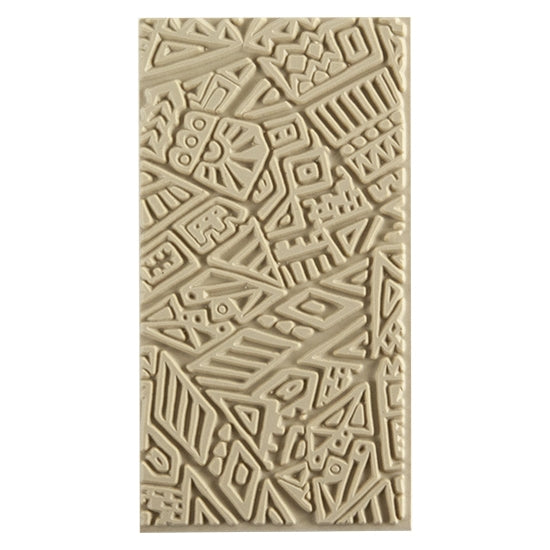 Texture Tile - Cave Maze. Beige Texture Tiles are flexible, washable and can be used with any soft clay. Spritz with CoolSlip or dust on Dry Powder Release for stick-free impressions when using metal clay and polymer clay.