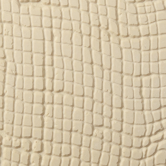 Texture Tile - Cheese Cloth. Beige Texture Tiles are flexible, washable and can be used with any soft clay. Spritz with CoolSlip or dust on Dry Powder Release for stick-free impressions when using metal clay and polymer clay.