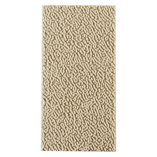 Texture Tile - Naugahyde. Beige Texture Tiles are flexible, washable and can be used with any soft clay. Spritz with CoolSlip or dust on Dry Powder Release for stick-free impressions when using metal clay and polymer clay.