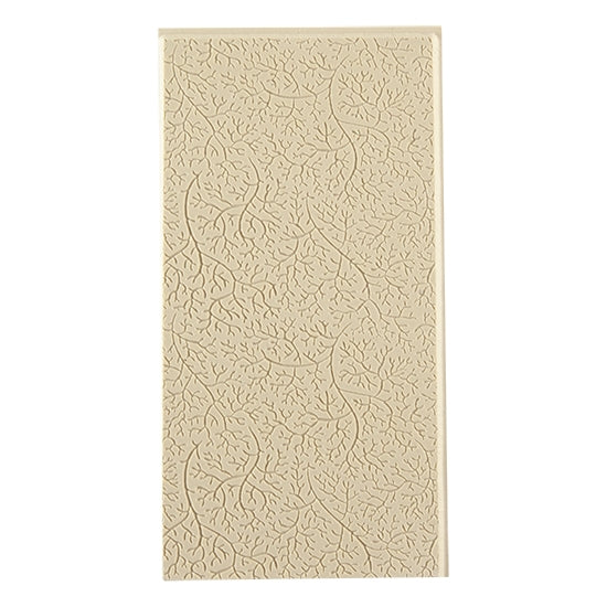 Texture Tile - Branching Out Fineline. Beige Texture Tiles are flexible, washable and can be used with any soft clay. Spritz with CoolSlip or dust on Dry Powder Release for stick-free impressions when using metal clay and polymer clay.