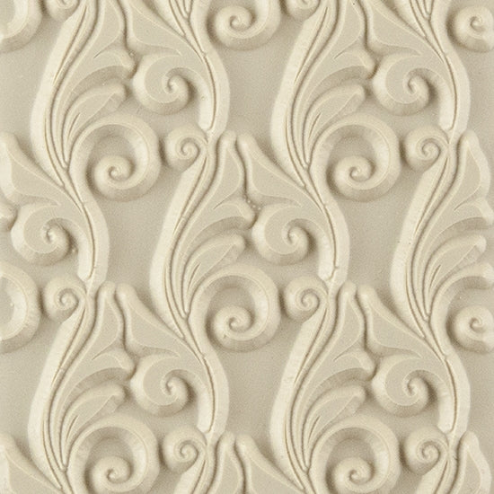 Texture Tile - Dancing Waters. Beige Texture Tiles are flexible, washable and can be used with any soft clay. Spritz with CoolSlip or dust on Dry Powder Release for stick-free impressions when using metal clay and polymer clay.