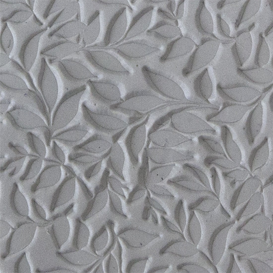 Texture Tile - Simple Leaves sample rolled into clay