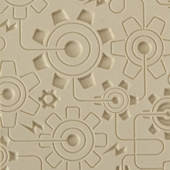 Texture Tile - Electric Gears Embossed – Cool Tools